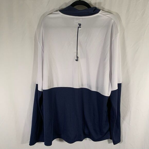 FIFA World Cup 2022 Sweater Men's XL White 1/4 Zip Qatar Long Sleeve Pullover - Picture 9 of 10